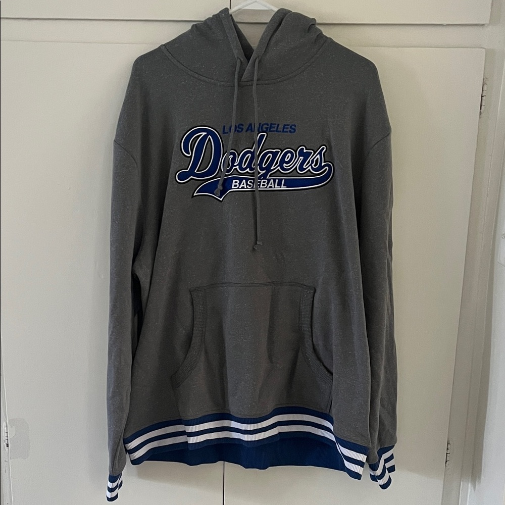 Mitchell & Ness Gray Dodgers Hoodie